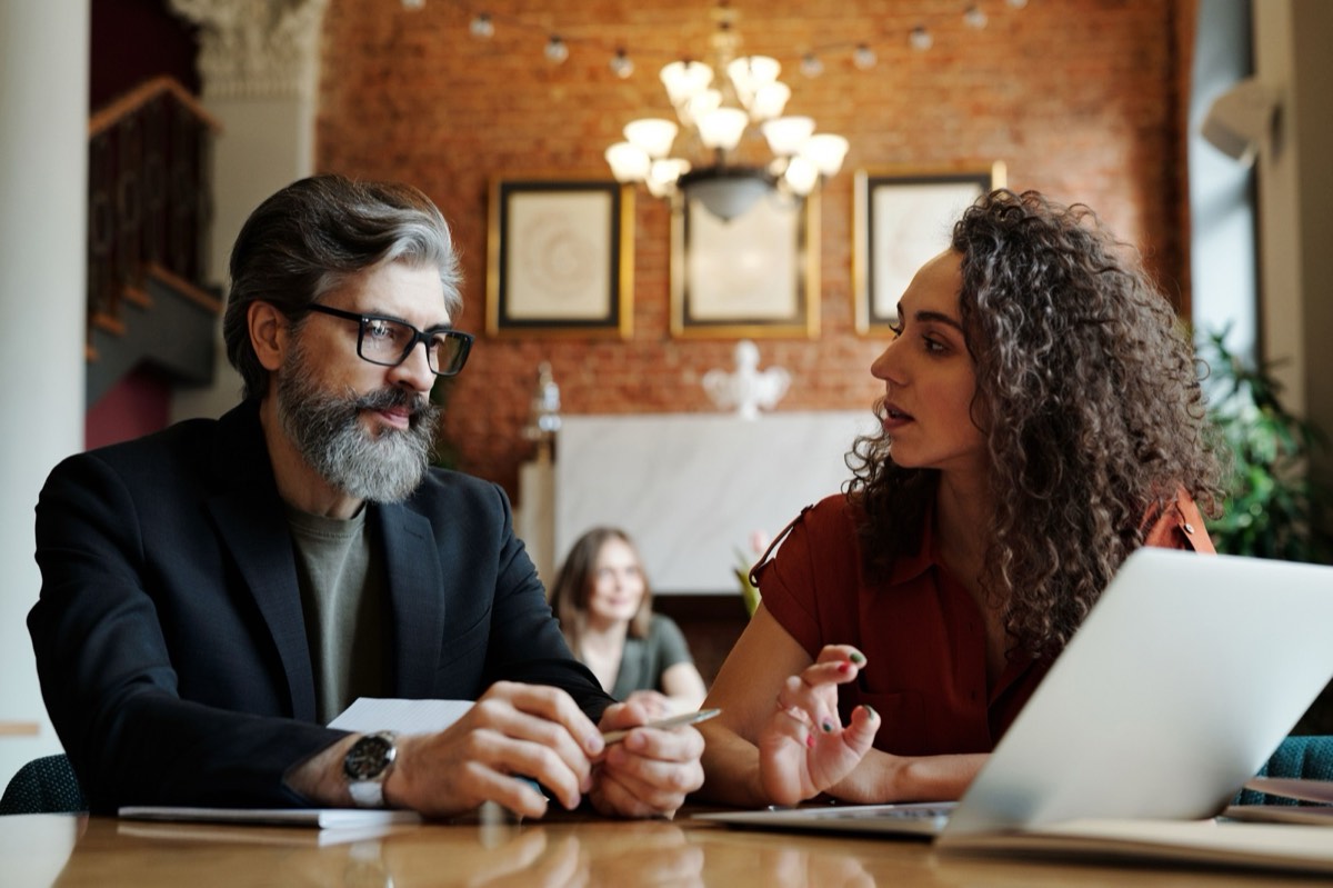 One-to-one executive coaching session